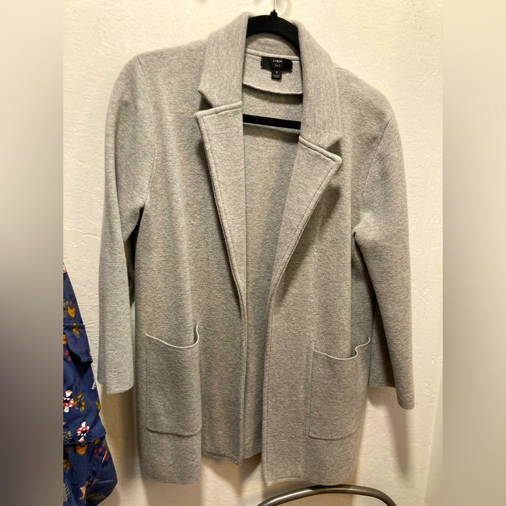 J Crew Sophie open knit blazer